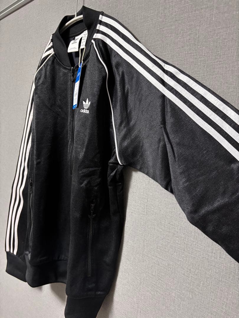 【未使用品・タグ付き】adidas ブラック ジャージジャケット