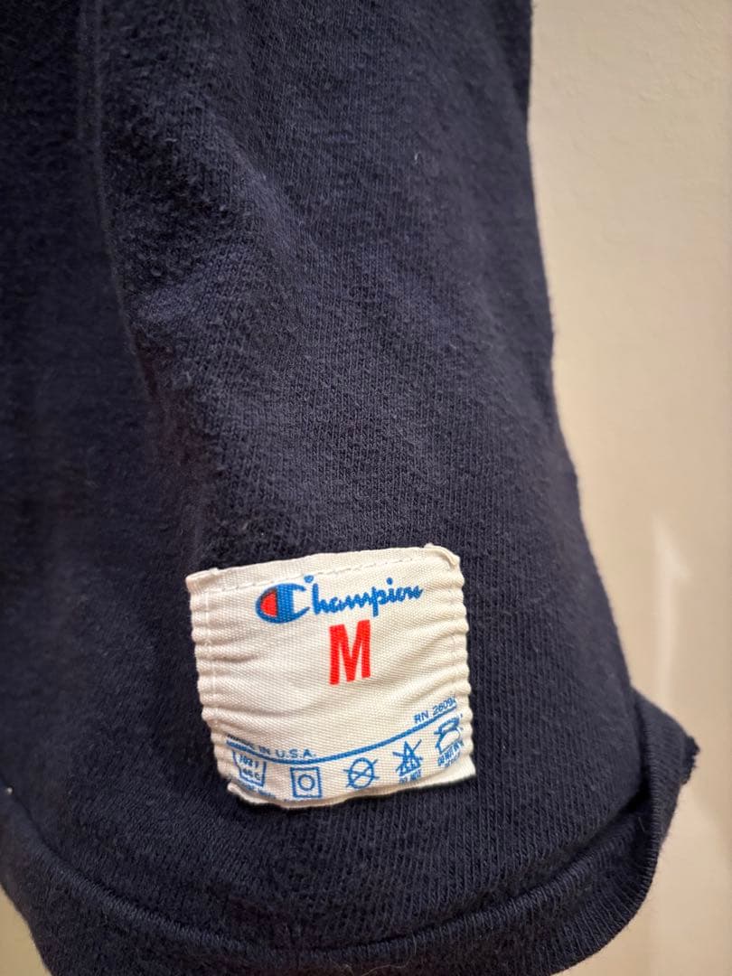 【激レア】Champion 80年代 トリコロールタグ フットボールシャツ M