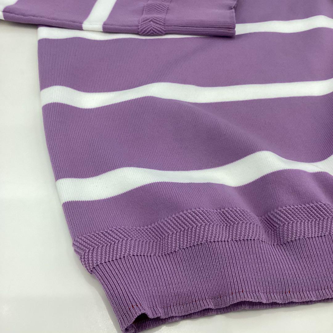 新品　BRIEFING WS WR STRIPE CREW NECK KNIT
