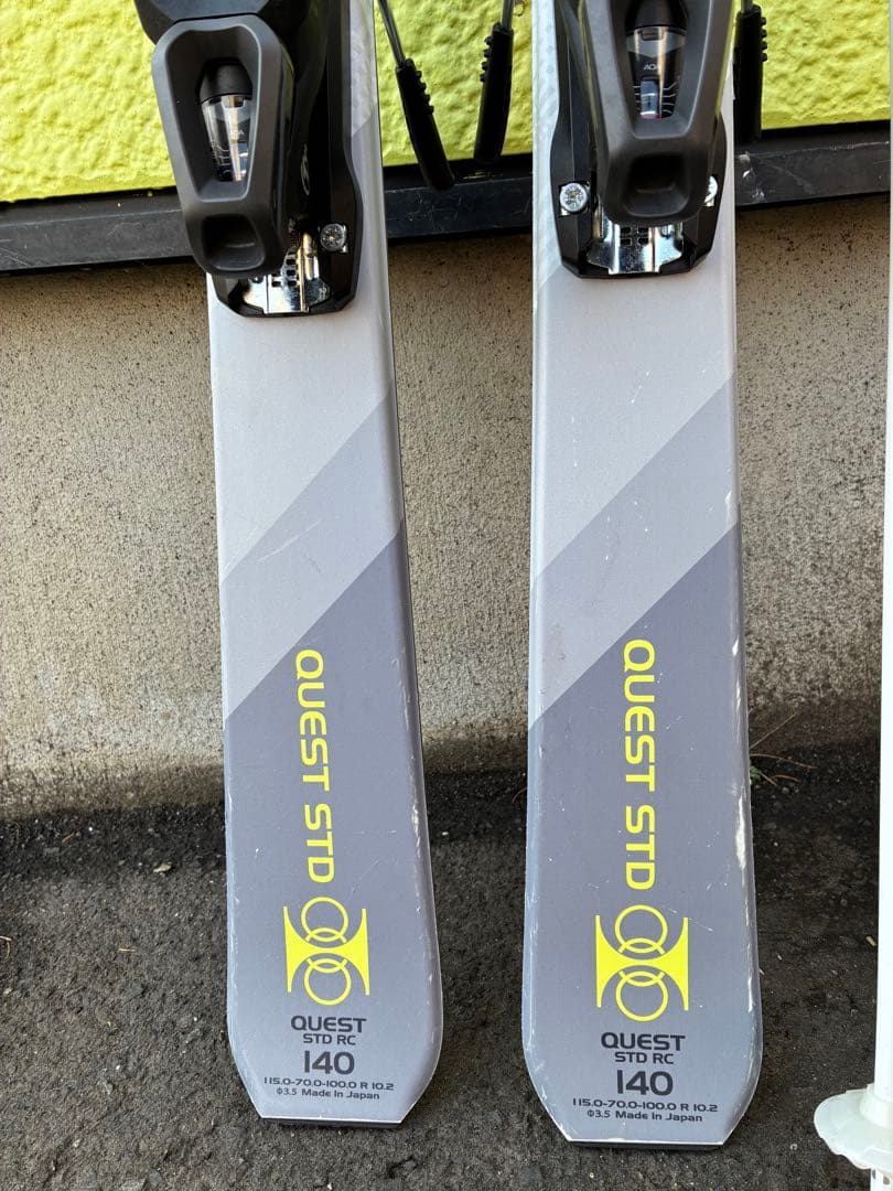 【送料込】QUEST STD 140cm 板＆ビンディング＆ストック&ケース4点