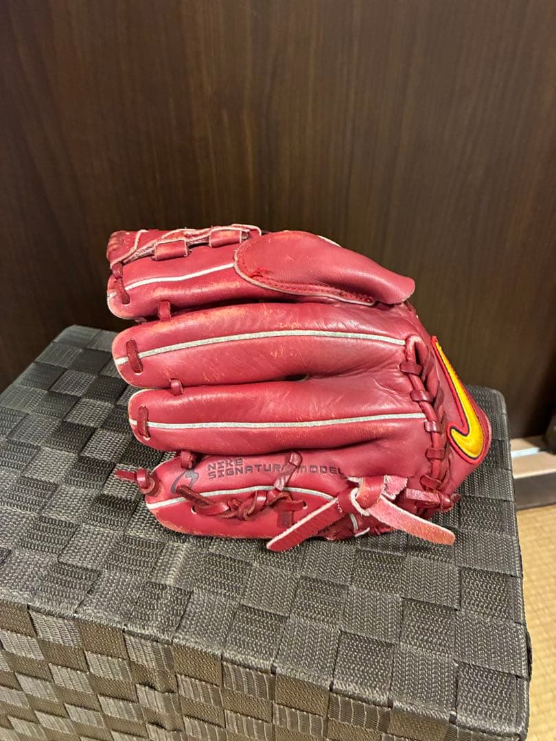 Nike Matsuzaka 少年軟式グローブ ワインレッド