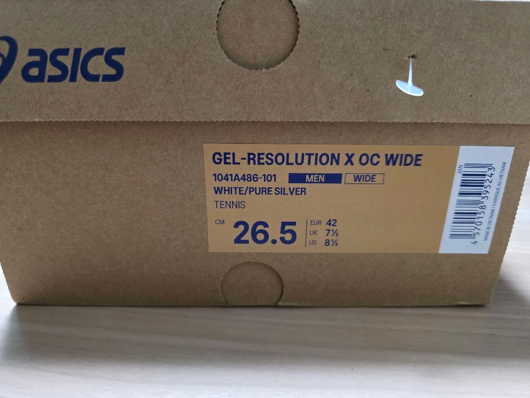 【新品】ASICS GEL-RESOLUTION X OC ワイド 26.5cm