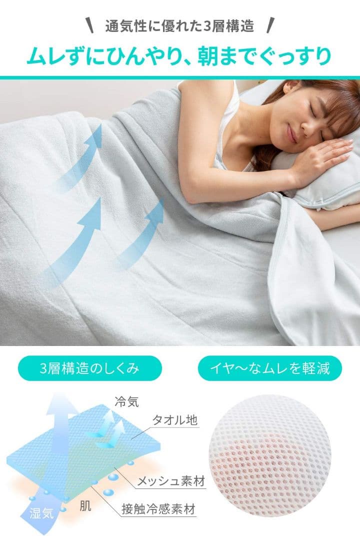 ナイスデイ　ひんやりケット　エアーケット　ダブル　グレー 　新品未開封