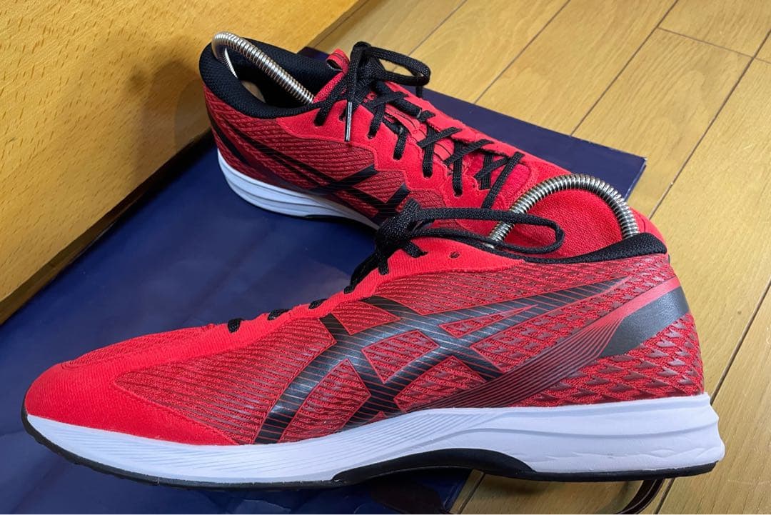 A美品アシックスランニングシューズワイドライトレーサー28㎝軽量通気性メッシュ
