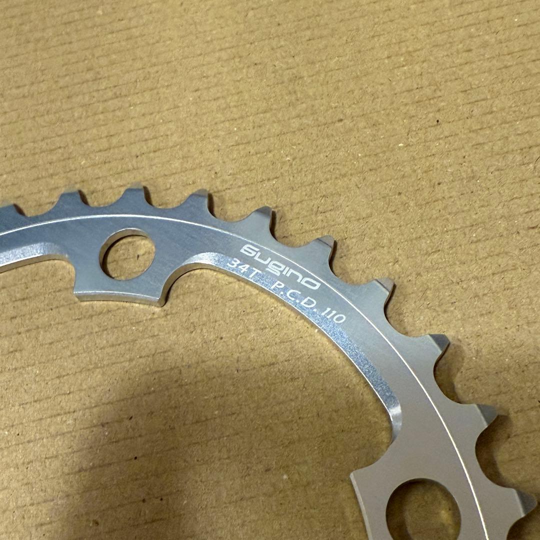 SUGINO EV110Sチェーンリング48T-34T 専用ボルト・工具付き