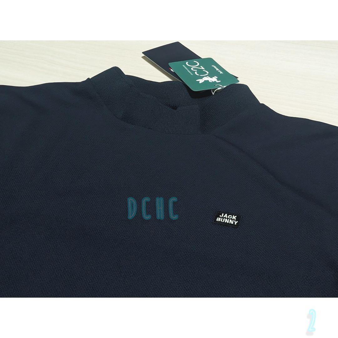 新品 【サイズ２(Ｌ)】【ネイビー】ジャックバニー　長袖　モックネックシャツ