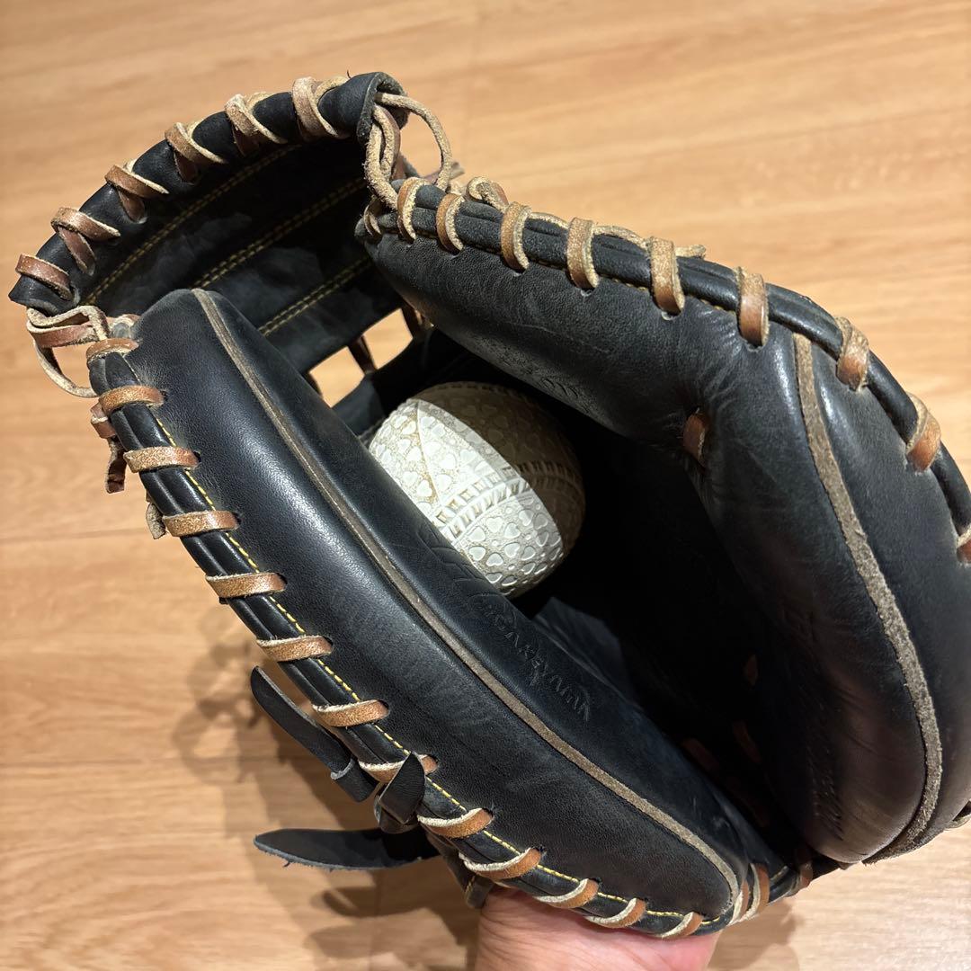 ハタケヤマ　キャッチャーミット　TH-268B ブラック　即使用可能