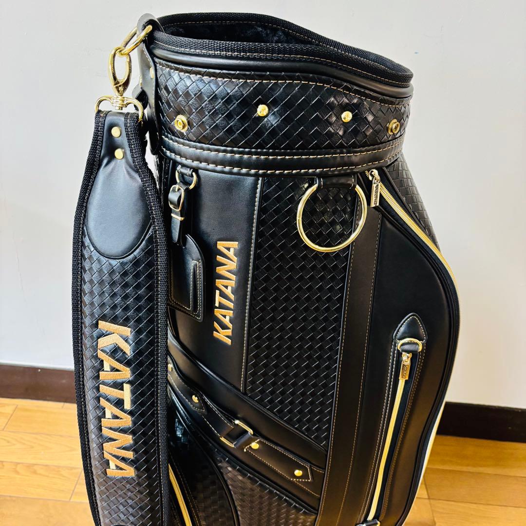 【ほぼ未使用品】KATANA カタナ キャディバッグ レザーVTC-29 送料込