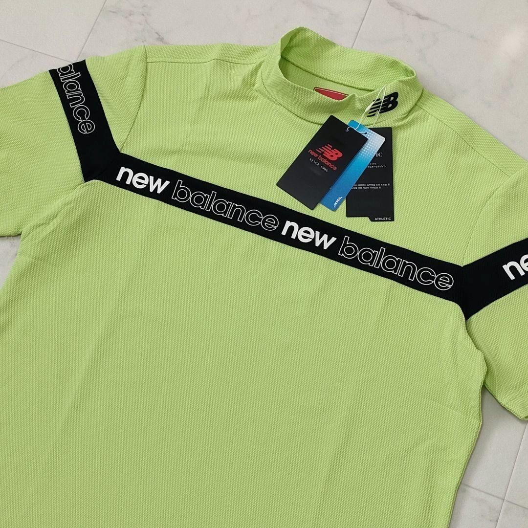 【新品タグ付】ニューバランスゴルフ　モックネック　半袖　吸汗速乾　ストレッチ　5