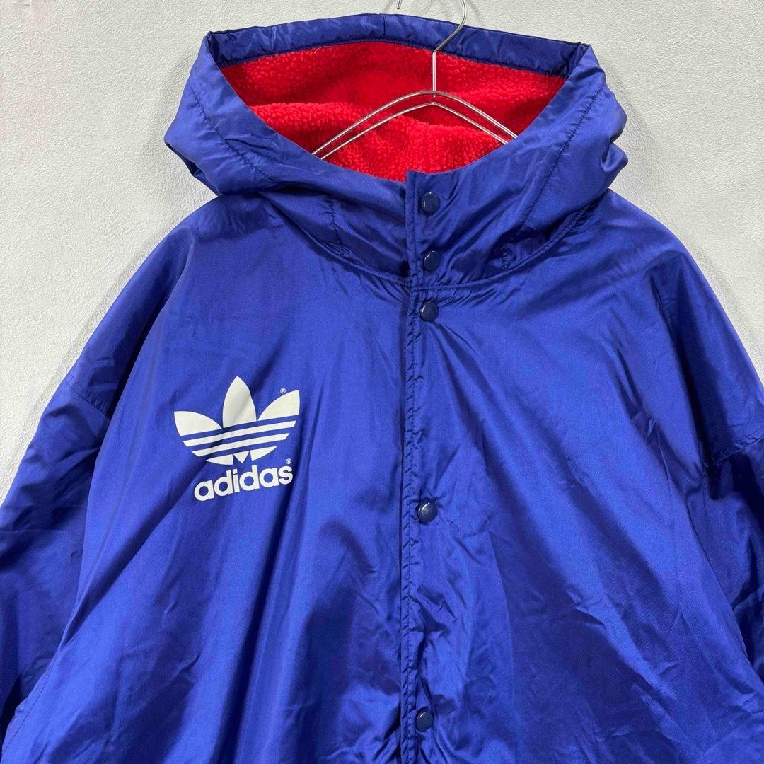 90s adidas ビッグロゴ フリースライナー ベンチコート L