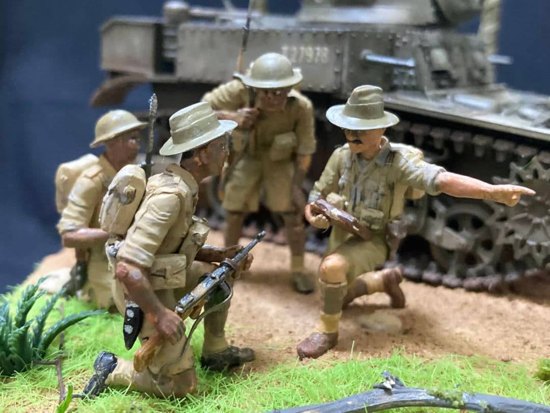 英軍M3 スチュアート、インパール作戦　ミリタリー　ジオラマ