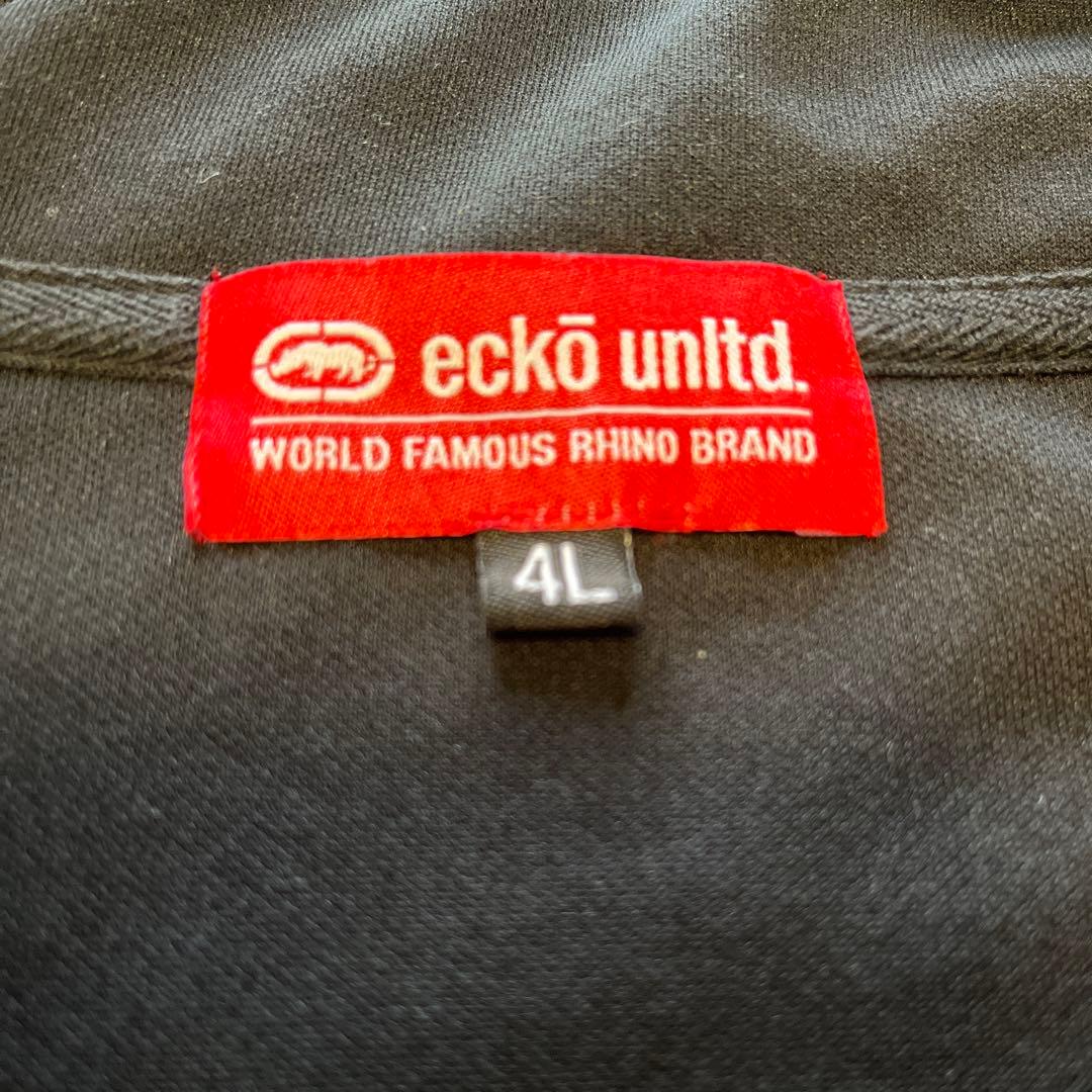 eckō unlt.d エコーアンリミテッド ブラックジャージ上下セット 4L