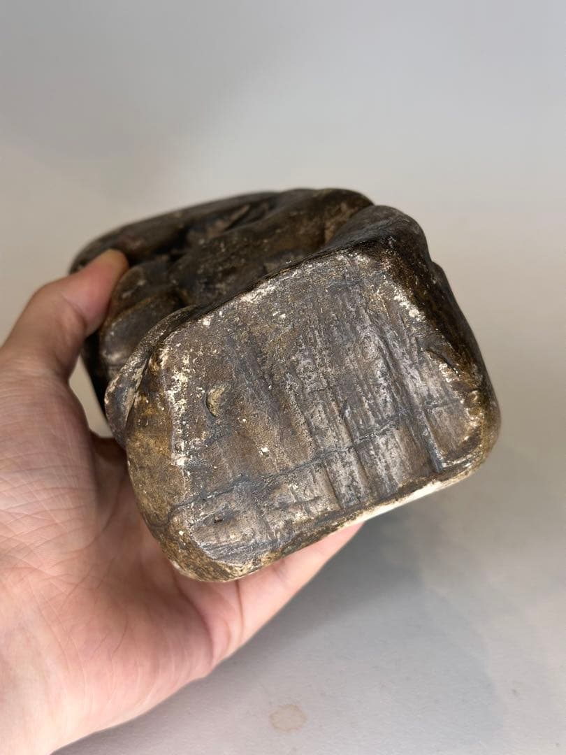 奇石 人面形 自然石 観賞石 時代物 置物