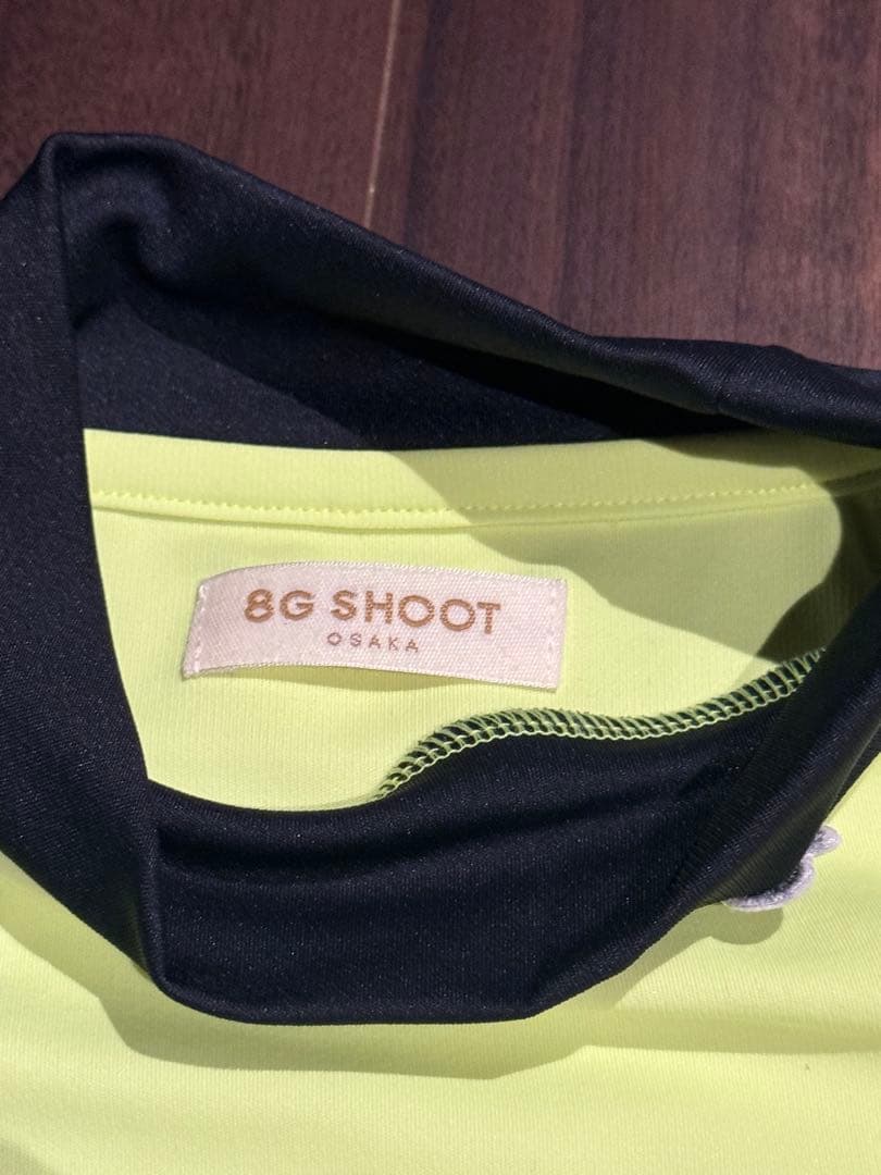 8G SHOOT 蛍光イエロー ゴルフシャツ