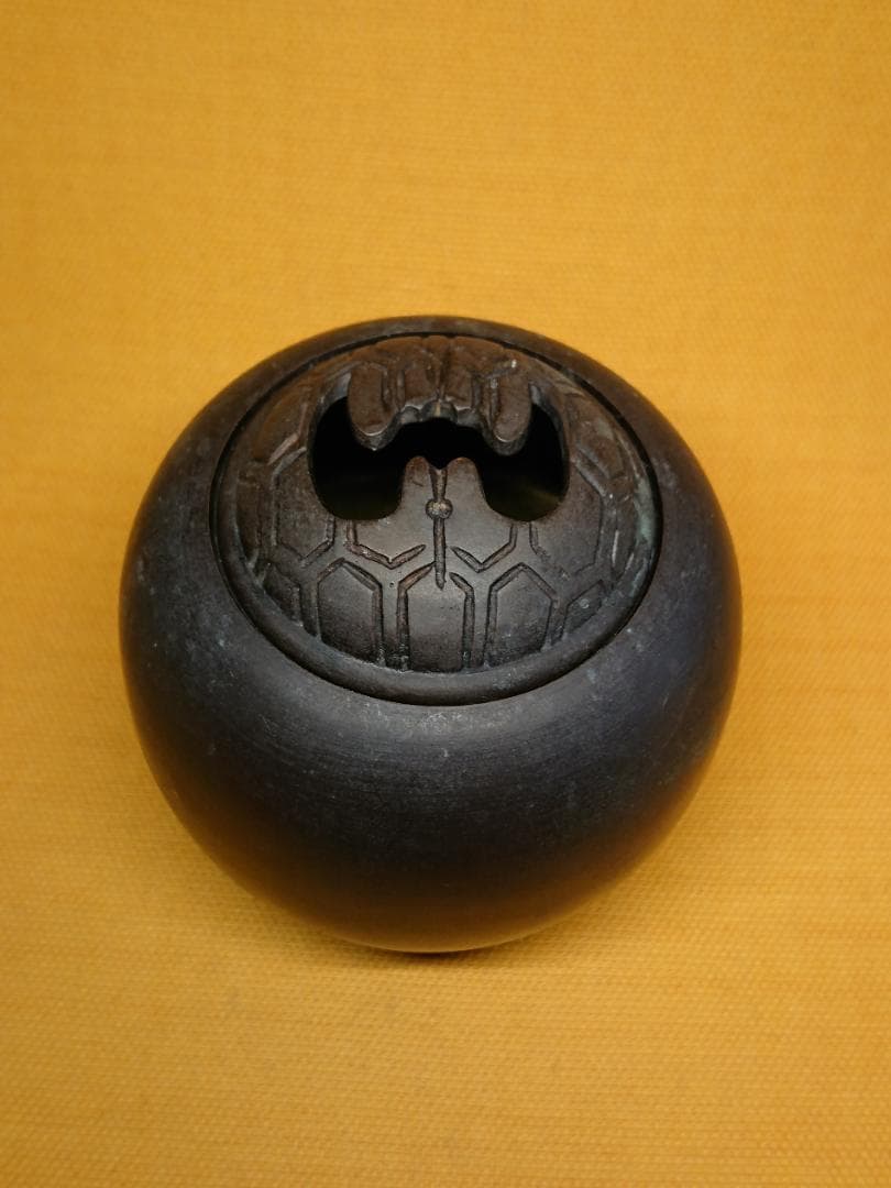 香炉　銅製　古玩　古銅　骨董　置物　インテリア　工芸品　美術品　A3232