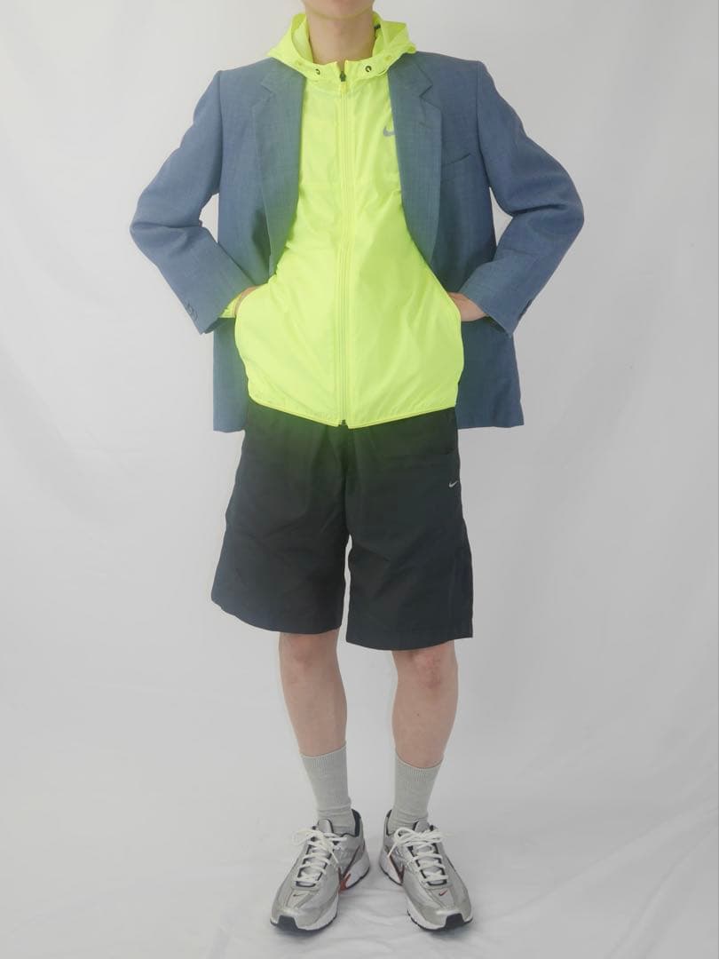 2016s Nike Golf ウィンドブレーカー 蛍光イエロー 薄手