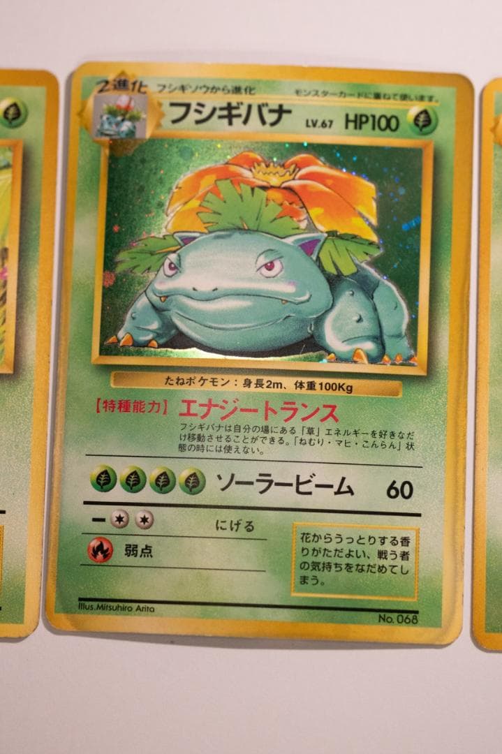 旧裏　初版　フシギダネ フシギソウ フシギバナ 　マーク無しセット