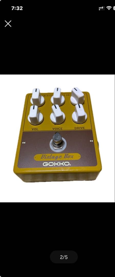 GOKKOamelican crunchdrive オーバードライブエフェクター