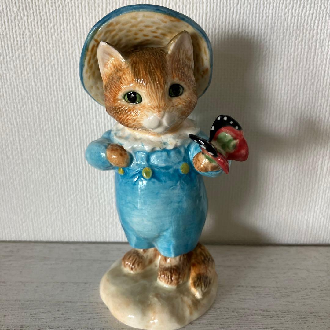 エネスコ　ピーターラビット　子猫のトム　陶器　フィギュリン　ベアトリクス・ポター