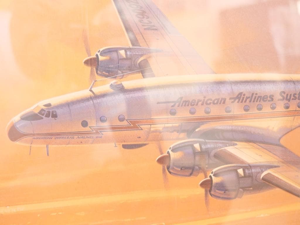 航空絵画EARLY MORNING ARRIVAL L-049コンステレーション