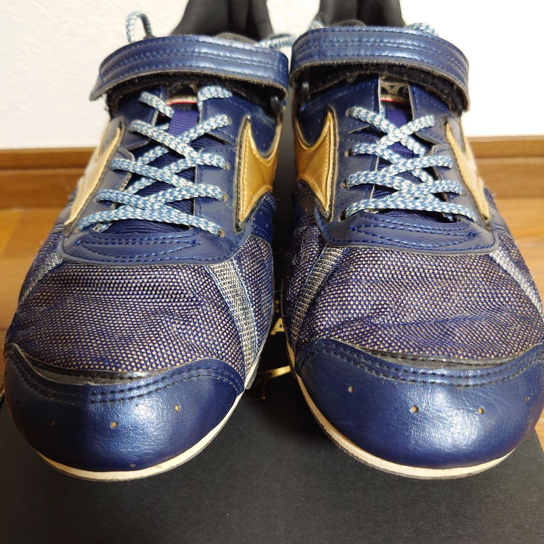 Mizuno フィールドジオ LJ 26.5cm ネイビー/ゴールド