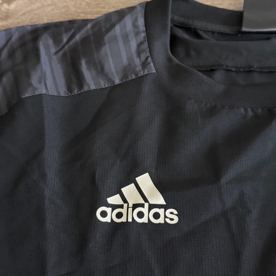 adidas 長袖シャツ パンツ セット ブラック