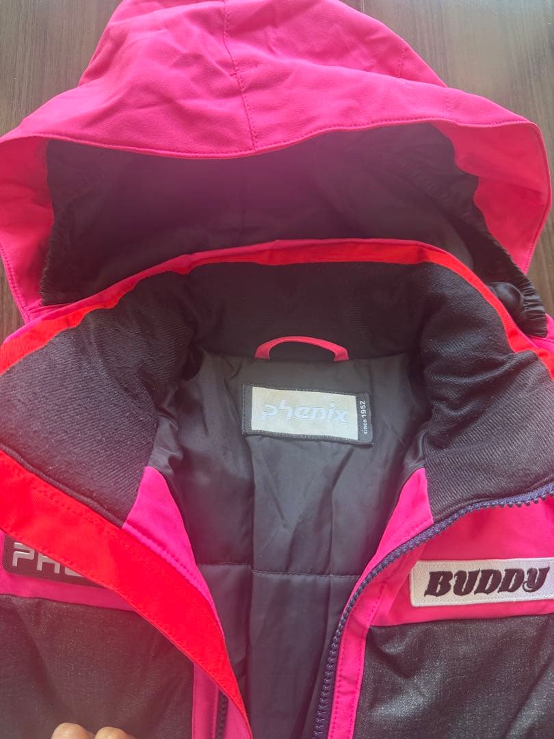 buddy女子用PHENIX ピンク/黒 スキーウェア(子ども用) 美品