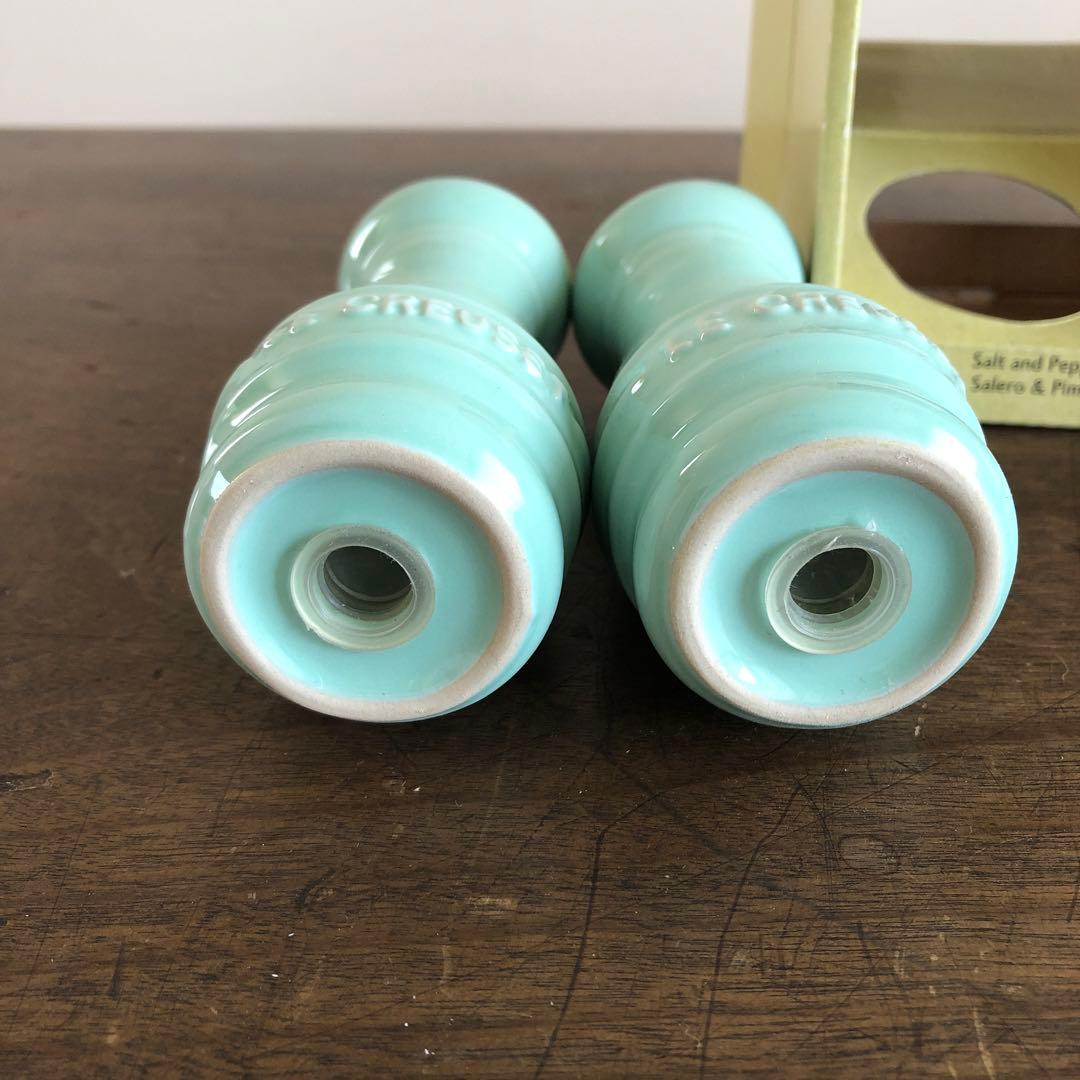 値下げ　(未使用品) LE CREUSET 塩・胡椒入れ ミントグリーン