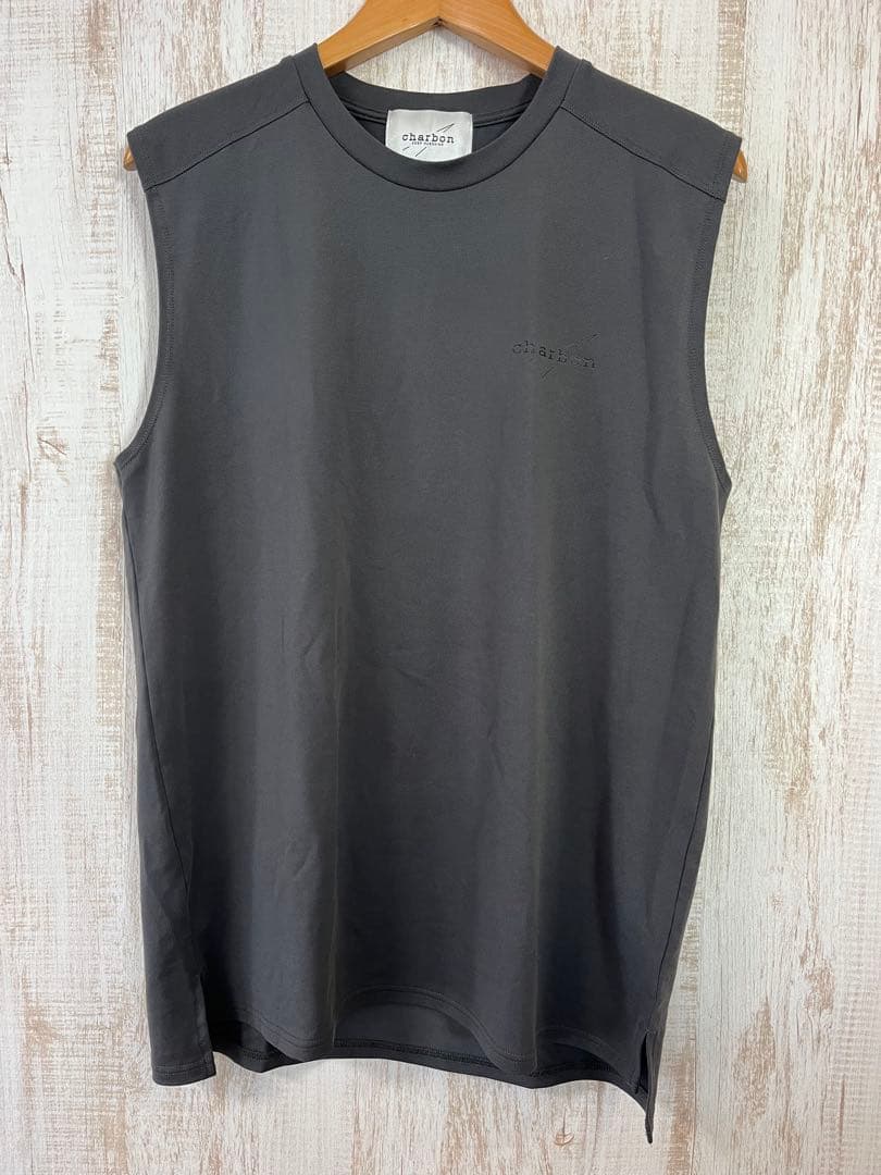 ウォーキング・ランニングウェア charbon DRY SMOOTH SLEEVELESS T-SHIRTS