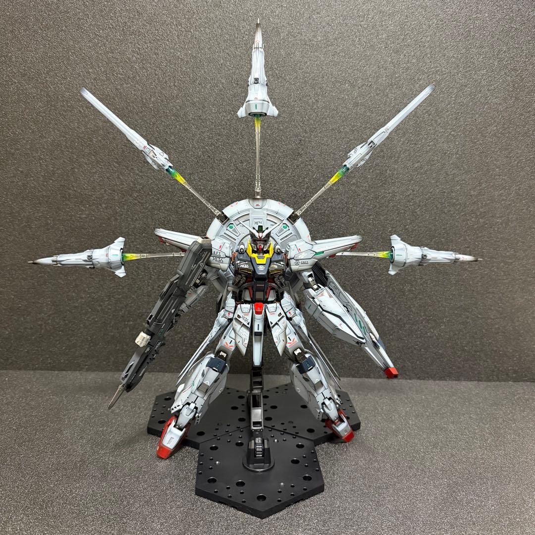 MG プロヴィデンス ガンダム 塗装 完成品 シールド破損有
