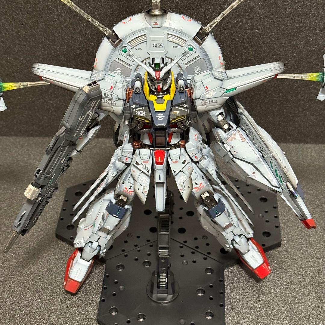 MG プロヴィデンス ガンダム 塗装 完成品 シールド破損有