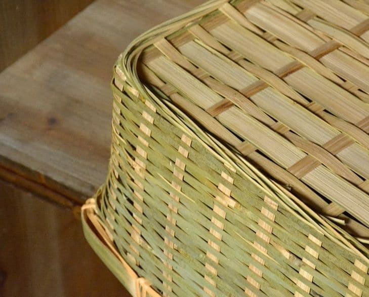 竹細工 果物皿 菓子入れ 小物入 水切り皿 たけかご 収納 手作工芸品