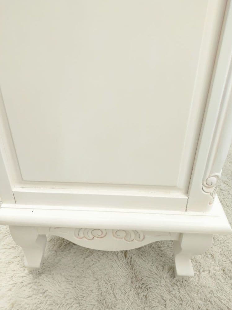 新品未使用 マホガニー アンティーク調 キャビネット 75cm