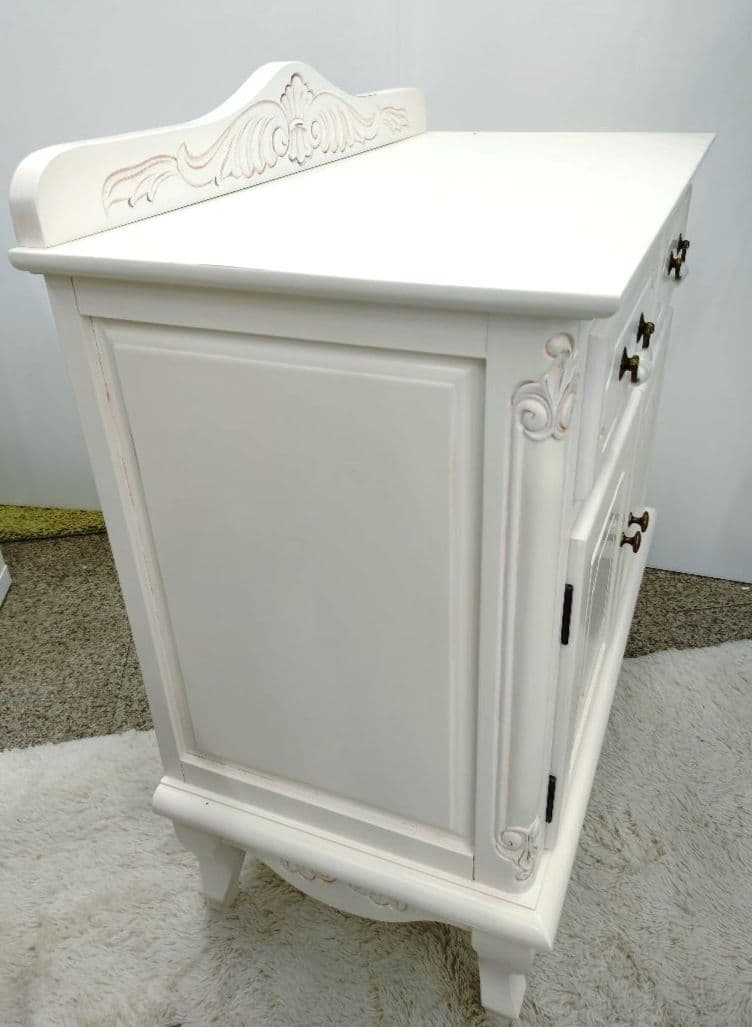 新品未使用 マホガニー アンティーク調 キャビネット 75cm