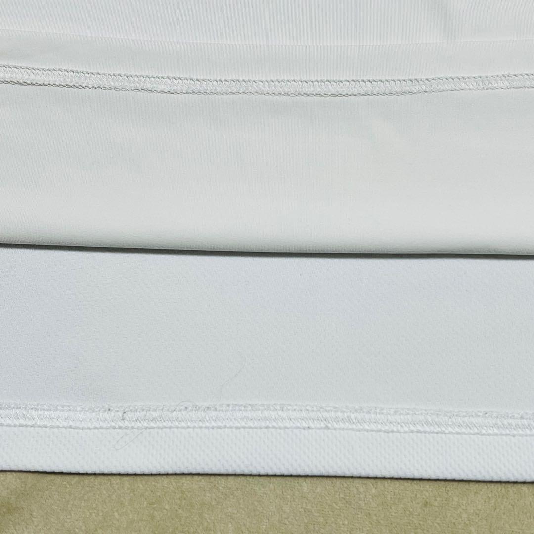 トミーヒルフィガーゴルフ　長袖モックネックシャツ　ストレッチ　美品　L ホワイト