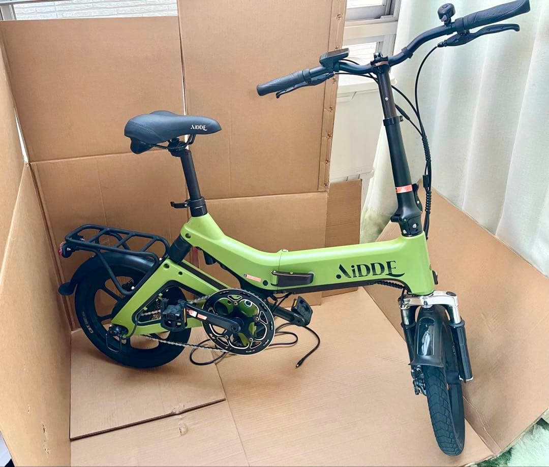 AIDDE A2折りたたみ式電動アシスト自転車 ライムグリーン