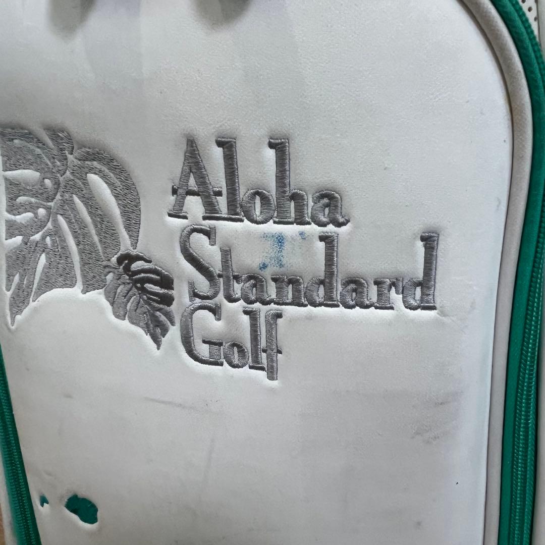 Aloha Standard ゴルフキャディバッグ ホワイト/レア