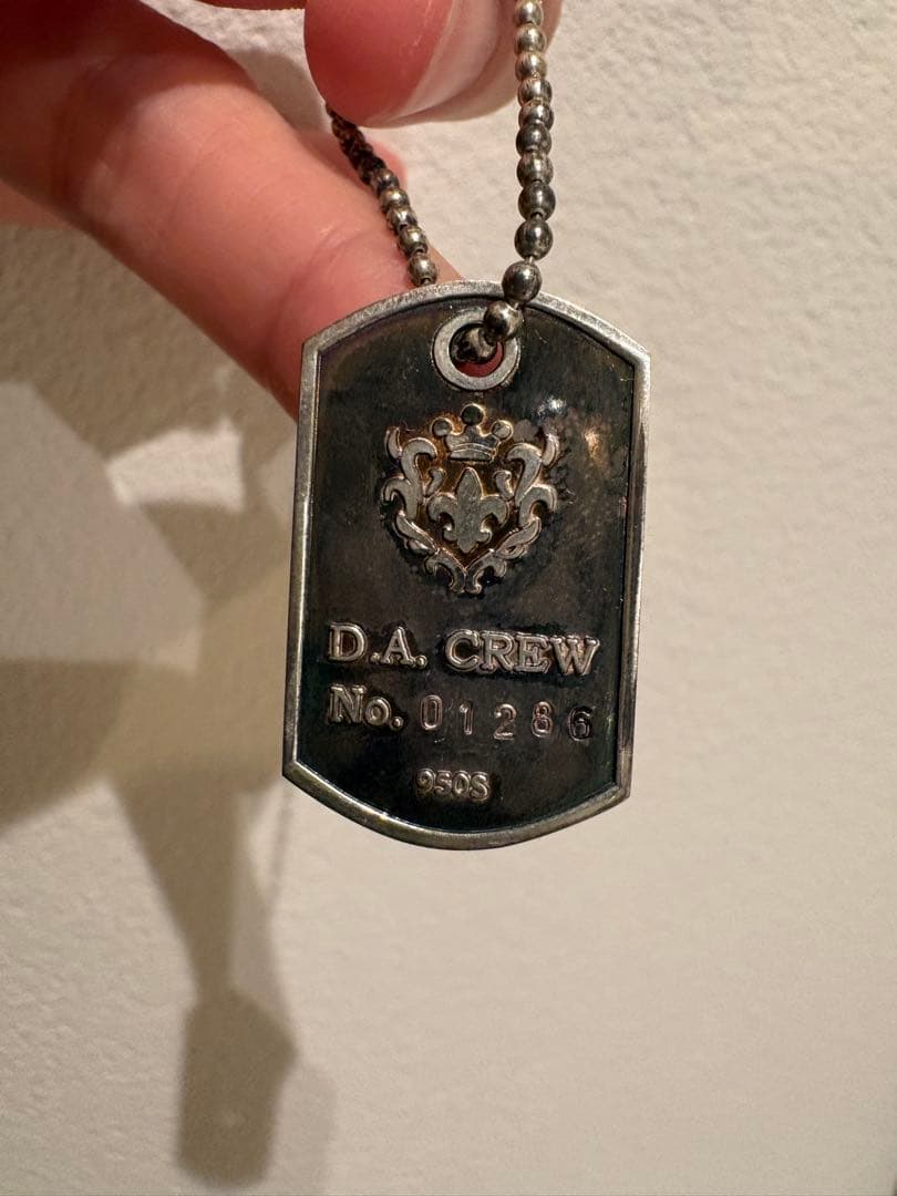 D.A. CREW 初期会員証ドッグタグ1200番台