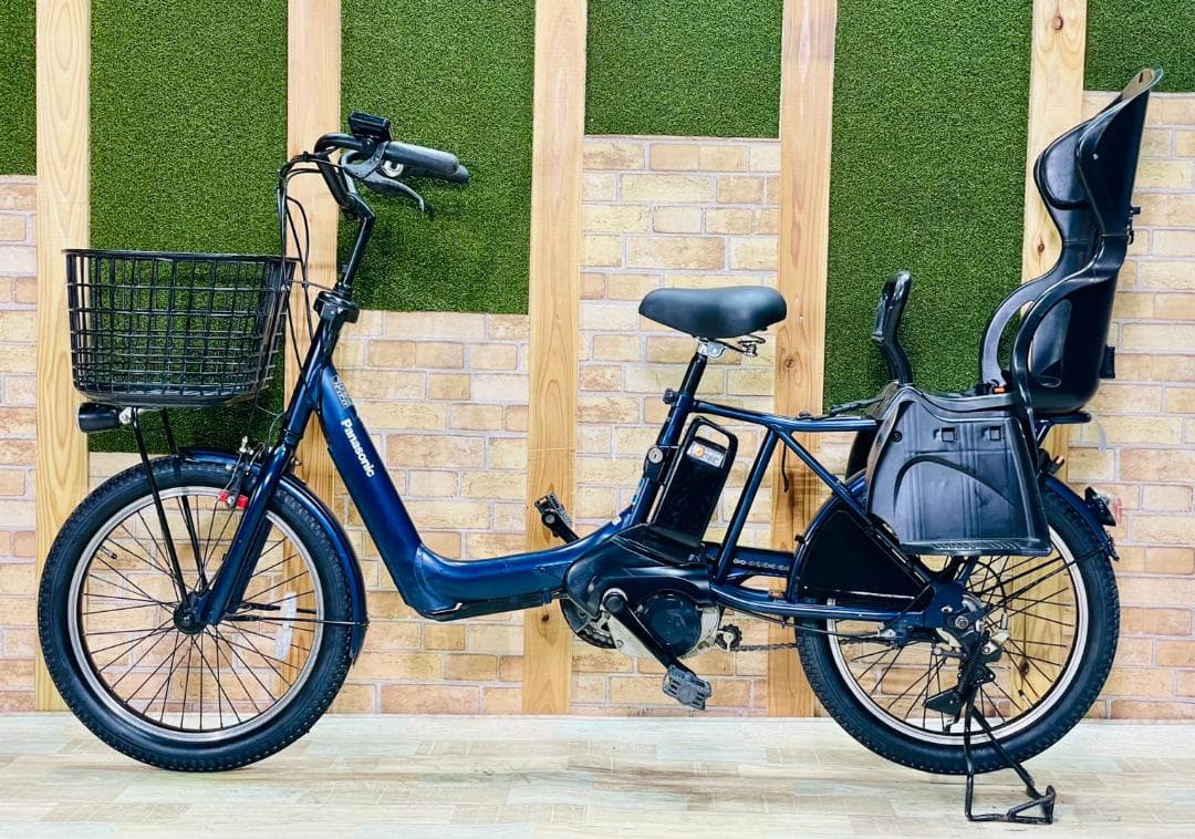 値上直前 ネイビー 王様 ギュットアニーズ子供乗せ電動アシスト自転車 H3536