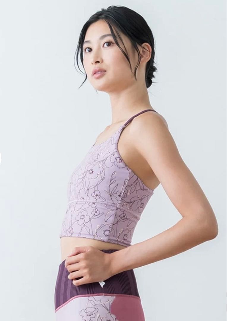 【新品】SUKALA ドローイングフラワー　ブラトップ　ピンク　L