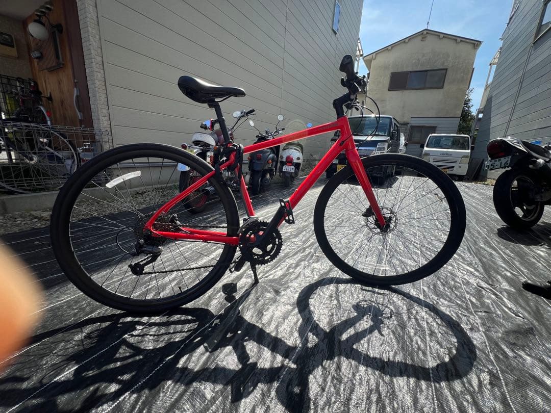 cannondale quick3 赤 クロスバイク