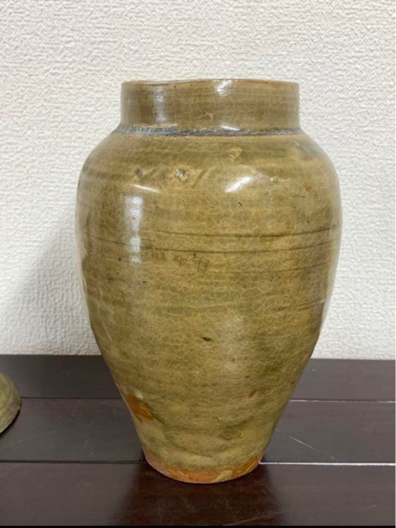 【希少品】中国宋時代　越窯蓋瓶y116