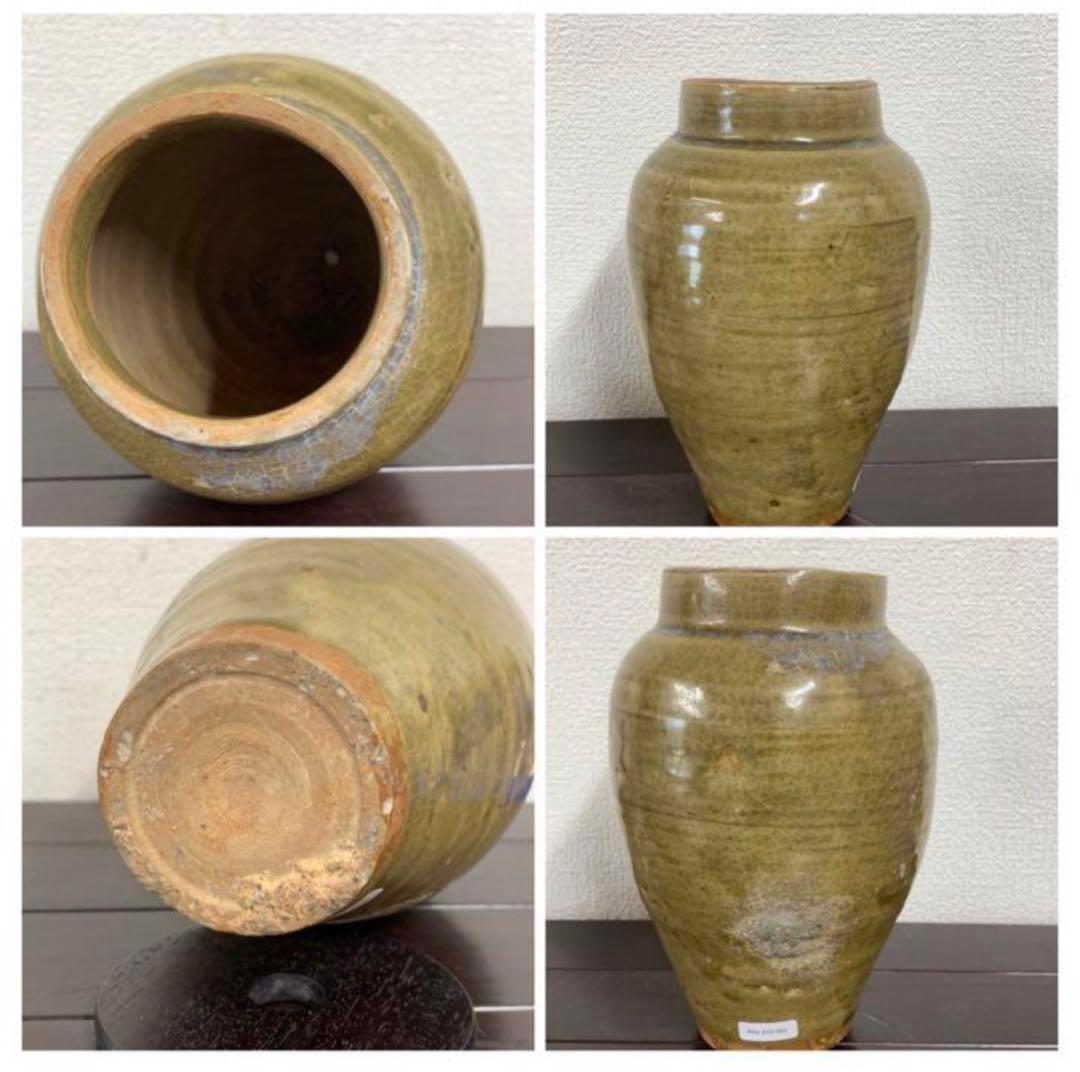 【希少品】中国宋時代　越窯蓋瓶y116
