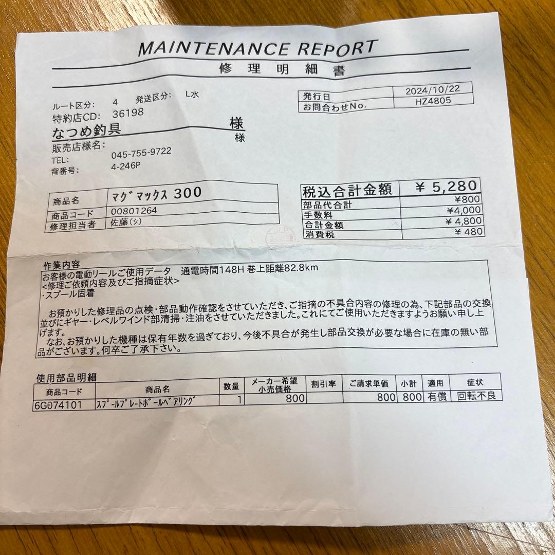 Daiwa電動リールマグマックス300