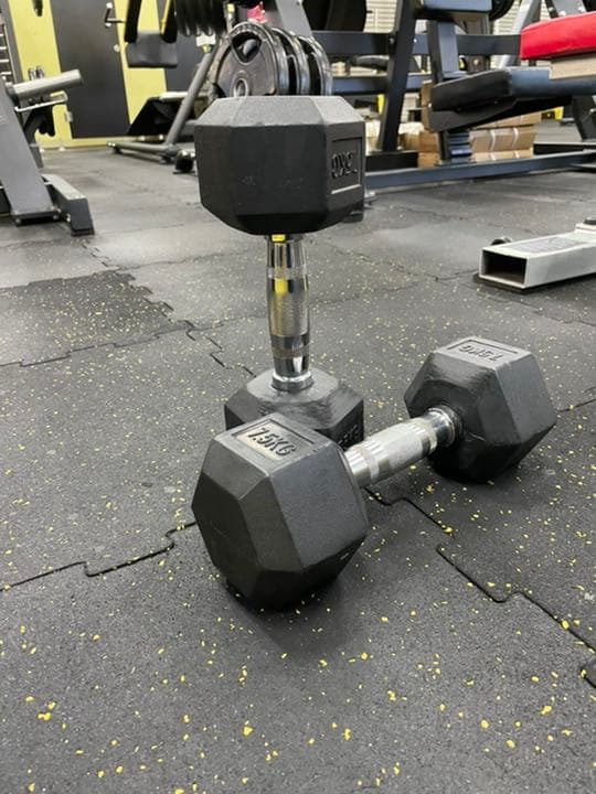 ラバーヘックス  ダンベル7.5kg ２個