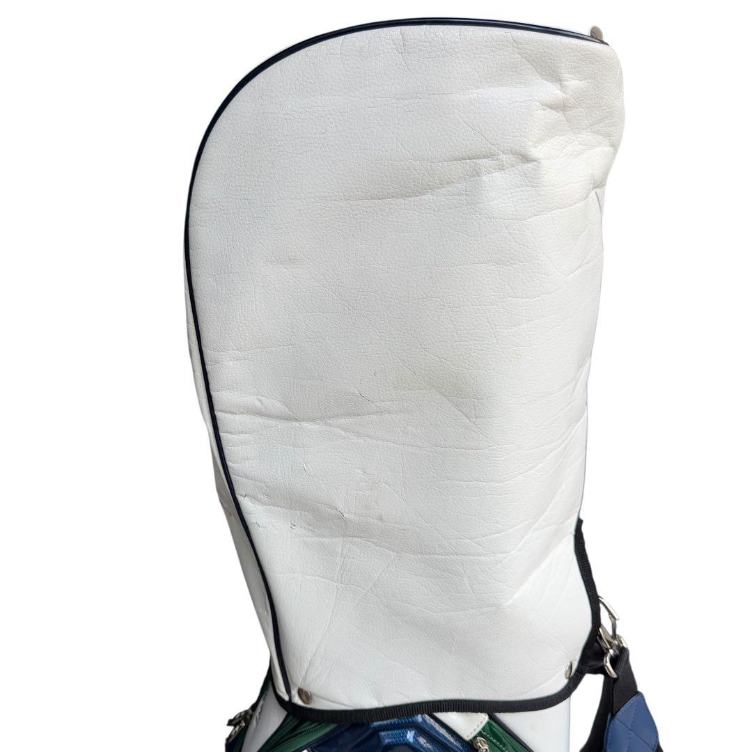 【美品】Callaway キャディバッグ CB201 4分割 ホワイト　グリーン