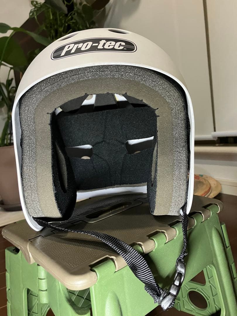 Pro-tec スケートボード ヘルメット フルカット　マットホワイト