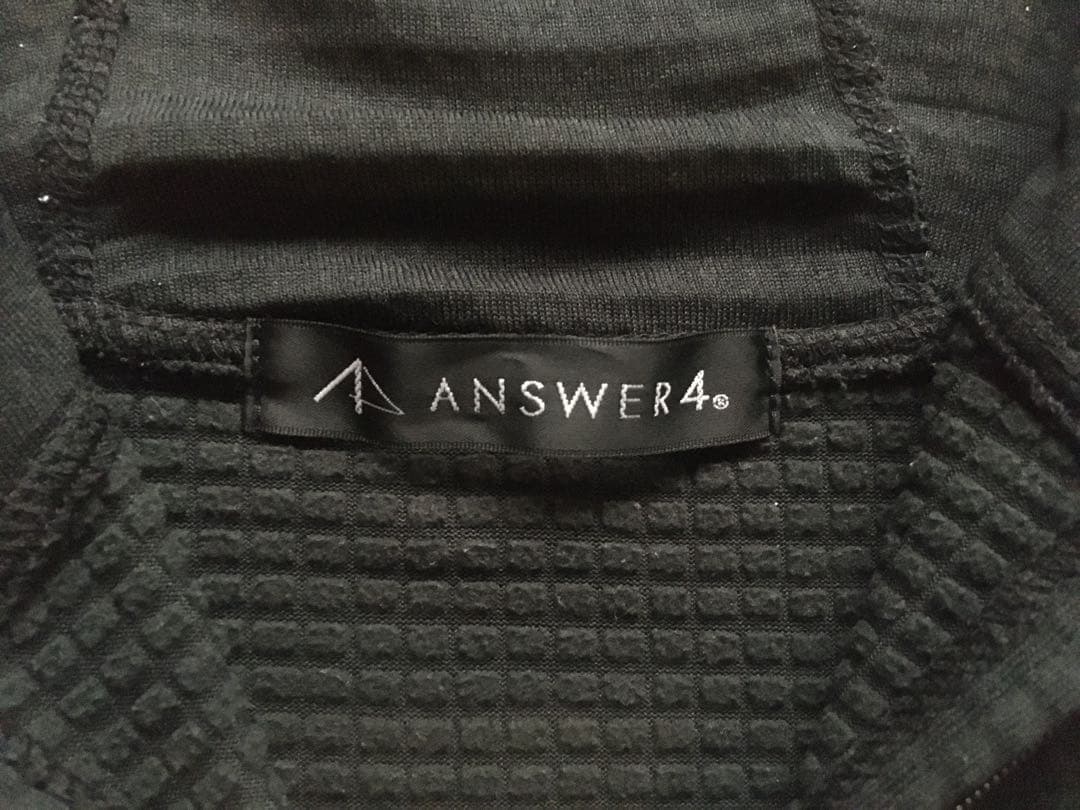 【L】answer4 Power Grid™️ Full-Zip Hoodie 黒