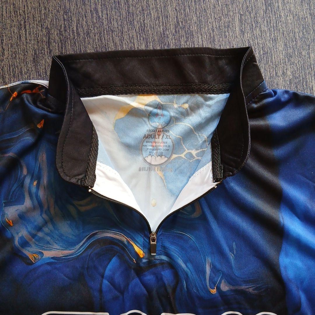 日本未発売✨STORM【日本サイズ2XL】　ブルー　マーブル　大きめ　ボウリング