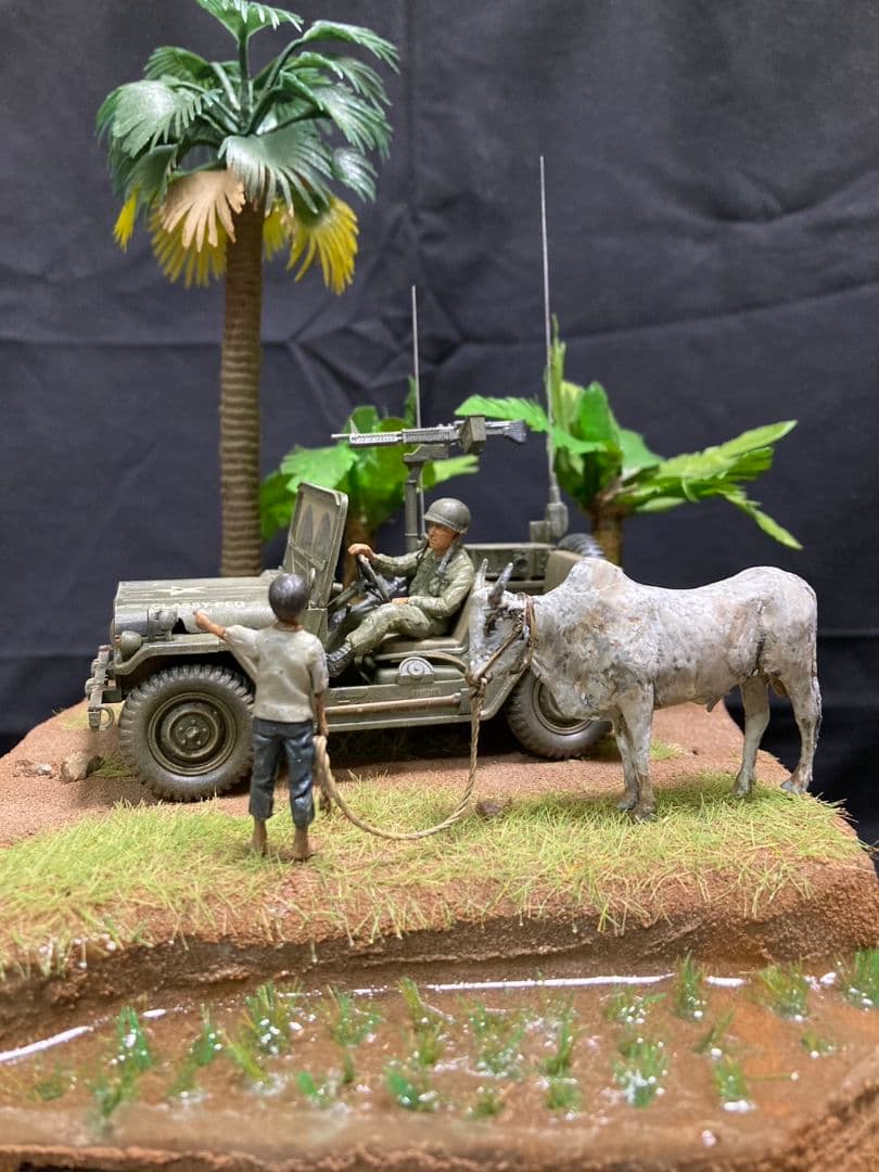 米陸軍 M151A2、ベトナム　ミリタリー　ジオラマ